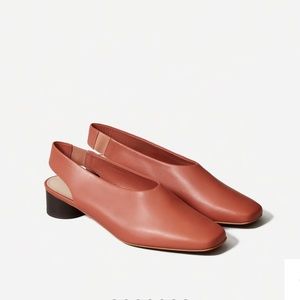Everlane 6.5 Square Toe Slingback